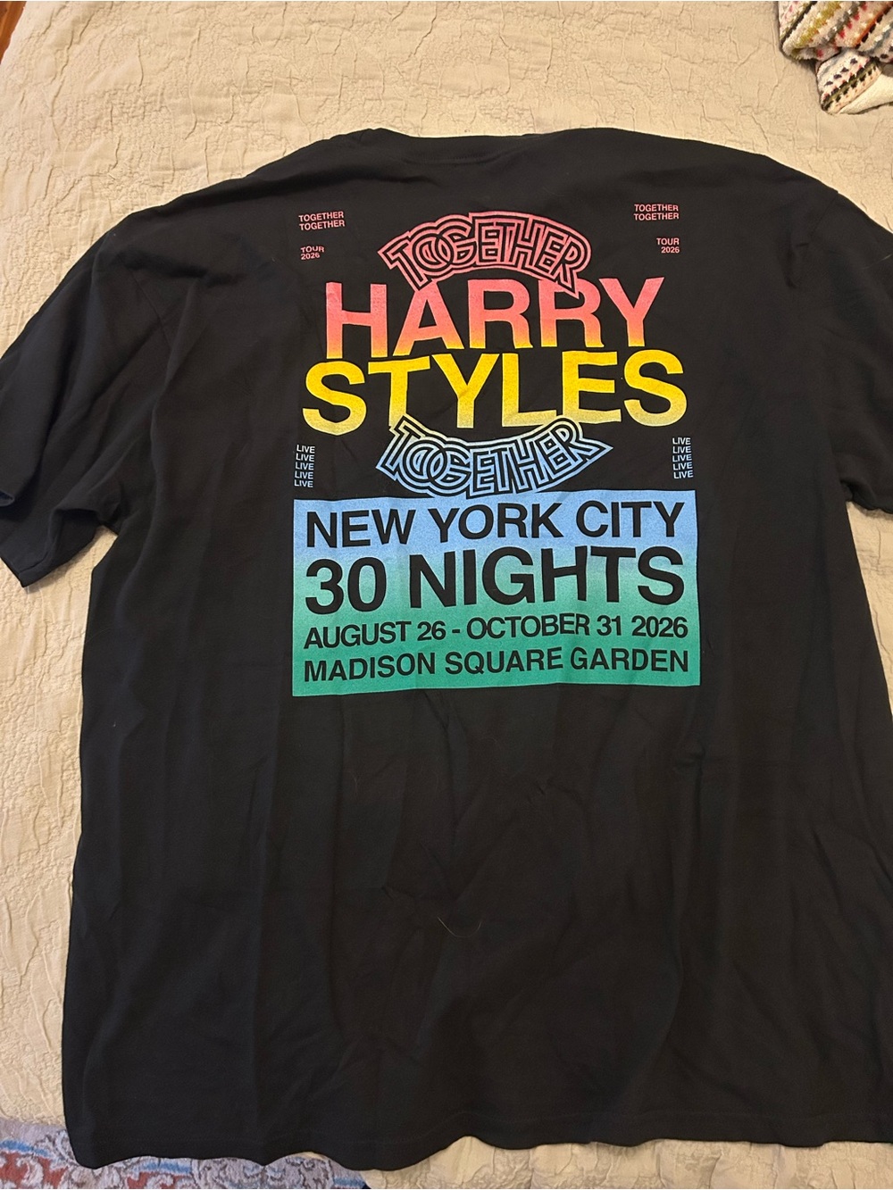 Harry Styles 'Together Together' Tour Graphic T-Shirt - Black XXL